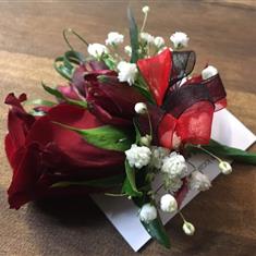 red corsage