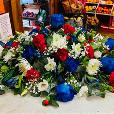 RED WHITE AND BLUE DOUBLE ENDED SPRAY